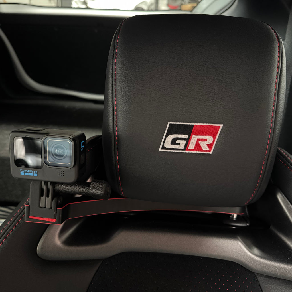 GoPro Headrest Camera Mount for Toyota GR Yaris (Gen 1 & Gen 2). Version 6.
